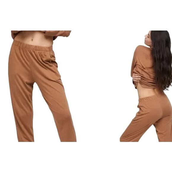 Mate The Label Brown Tencel Sleep Pant - Picture 2 of 13